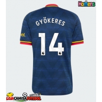 Camisa de Futebol Arsenal Viktor Gyokeres #14 Equipamento Secundário 2026-27 Manga Curta